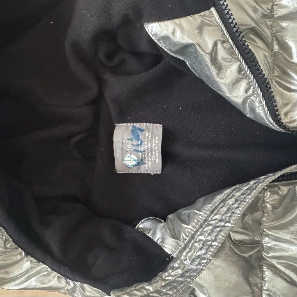 Primary Metallic Silver Kids‎ Puffer Jacket